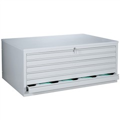 Zeichnungsschrank DIN A0 in lichtgrau