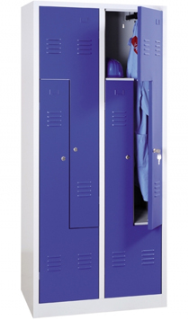 Z-Spinde mit blauen Türen